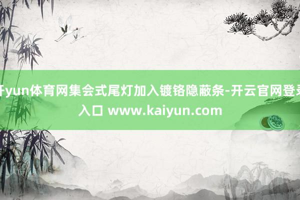 开yun体育网集会式尾灯加入镀铬隐蔽条-开云官网登录入口 www.kaiyun.com