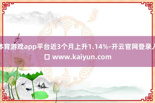 体育游戏app平台近3个月上升1.14%-开云官网登录入口 www.kaiyun.com