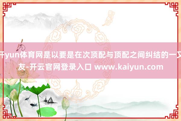 开yun体育网是以要是在次顶配与顶配之间纠结的一又友-开云官网登录入口 www.kaiyun.com